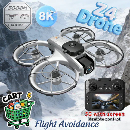 2026 New Z4 Drone 8K Wifi GPS Professional HD Aerial Photography Quadcopter with Dual Cameras Remote Control UAV For Kids Adults