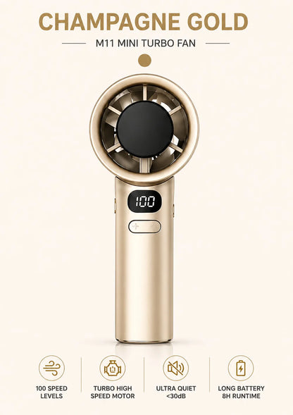 Xiaomi 100 Speed Adjustment Fan For Men Women Portable Bladeless Desktop Fans Rechargeable Instant Cooling Mini Handheld