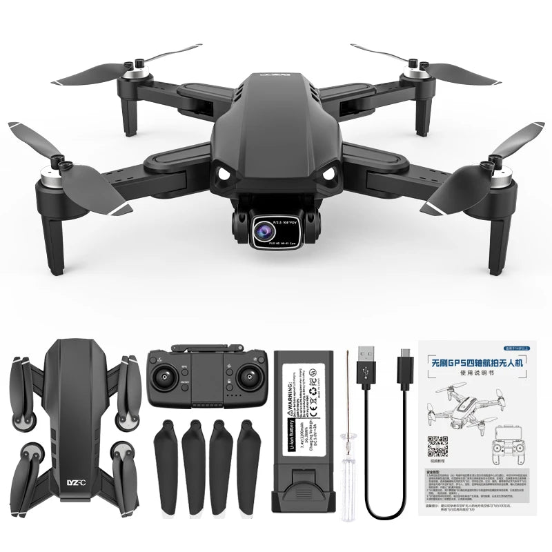 L900 Pro SE GPS Drone 4K Dual HD Camera 5G WIFI FPV Brushless Motor Optical Flow RC Quadcopter Professional Aerial Drones Toys
