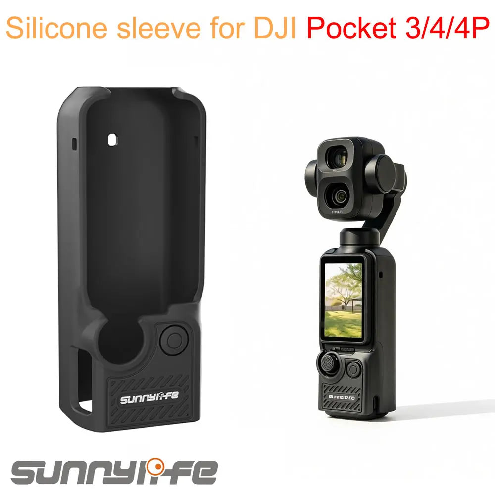 Protective Cover for DJI OSMO POCKET 4P Soft Silicone Case Shockproof Anti Scratch Lens Cap Camera Housing Accessories