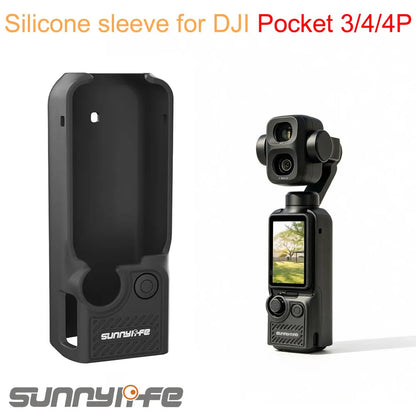 Protective Cover for DJI OSMO POCKET 4P Soft Silicone Case Shockproof Anti Scratch Lens Cap Camera Housing Accessories