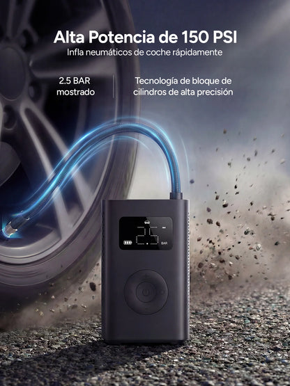 Xiaomi Mijia Portable Air Compressor 2 Pro, 150Psi Electric Tire Inflator with Speed Boost Fast Charging, Air Pump for Car, Motorcycle, Bicycle and Ball