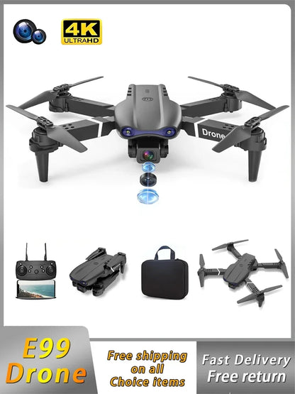 Altitude Fixation E99 Folding Drone Quadcopter Remote Control Handle Four Axis Aircraft HD 4K Photography UAV
