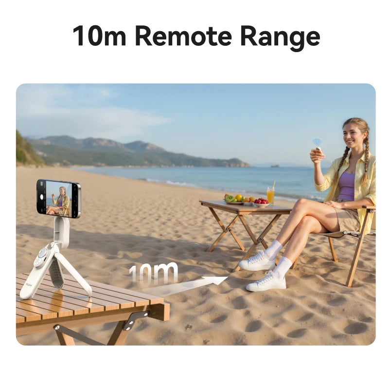 Telesin Magnetic Selfie Stick and Mini Tripod Portable Foldable Pole Extend To 60cm for Smartphone Macro Photography