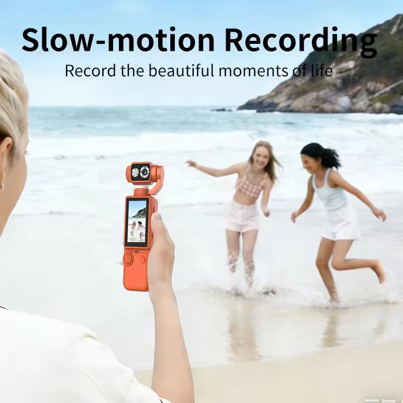 Pocket3 Pro Handheld 180 ° Rotating Portable Anti-shake Camera 1080P HD Display Wifi Wireless Wearable Night Vision Motion Cam
