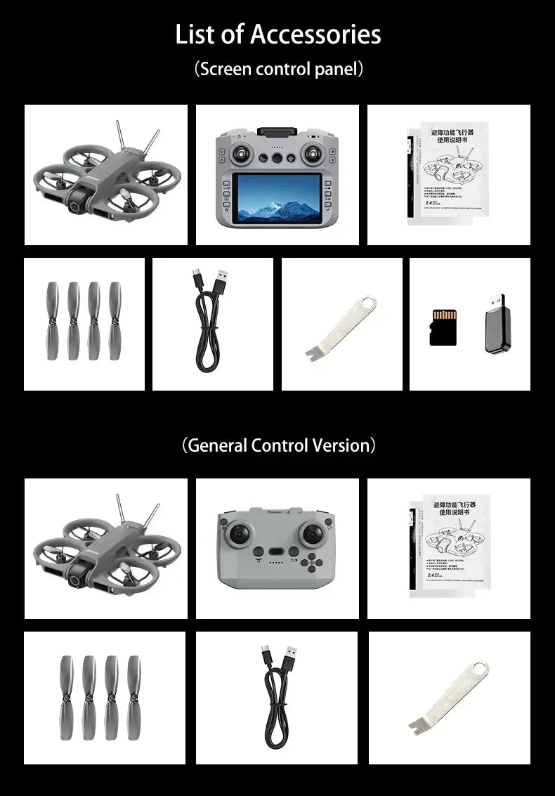 Xiaomi Z906 Drone 8K Aerial HD Intelligent Avoiding Obstacle with Larger Screen Remote Control Folding Brushless Power GPS Drone