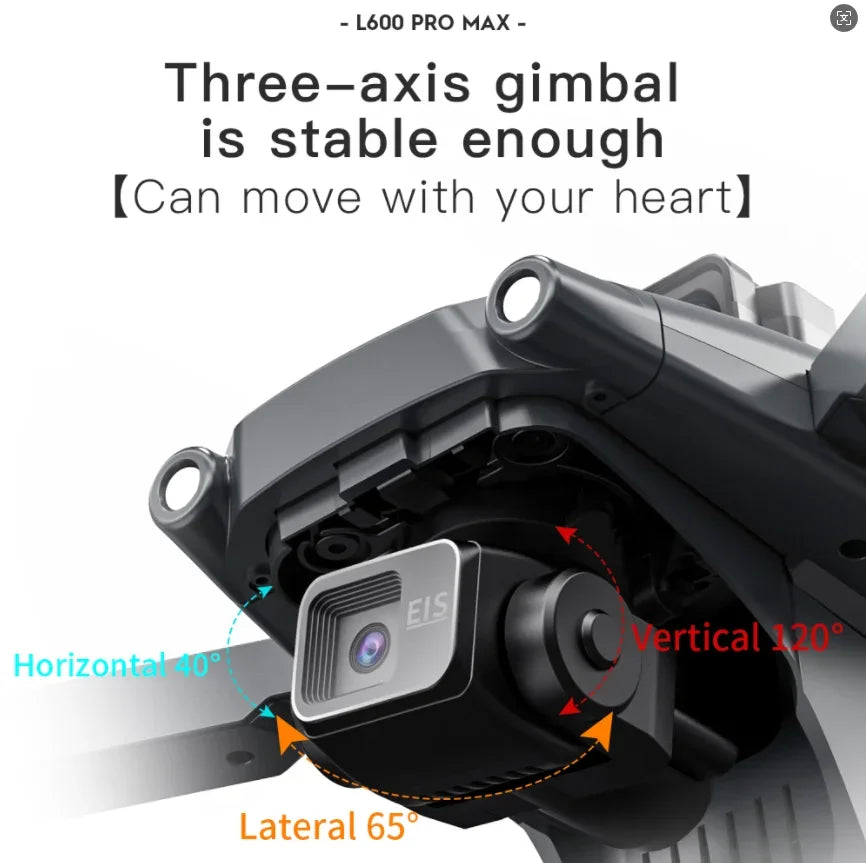 L600 PRO/L600 PRO MAX GPS Drone 4K Professional HD Camera 3-Axis Gimbal 5G FPV Brushless Optional Avoiding Obstacle Quadcopter