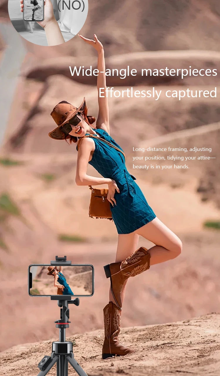 LINIM Magnetic Wireless Selfie Monitor Screen Phone Rear Camera for Vlog Live Stream Compatible for iPhone Android