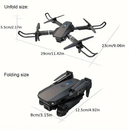 E88 Pro RC Drone WiFi FPV Height Hold Foldable Obstacle Avoidance 4K Wide-Angle HD Camera Quadrotor Helicopter Children's Toys
