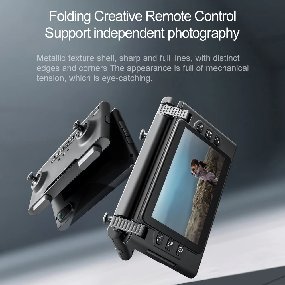 Foldable M66 RC Drone with 4.5in HD Foldable Screen,5G Smooth Image,Brushless Motor,Foldable Compact Quadcopter for Travel Aeri