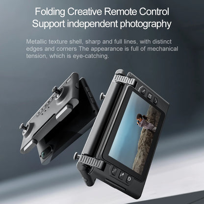 Foldable M66 RC Drone with 4.5in HD Foldable Screen,5G Smooth Image,Brushless Motor,Foldable Compact Quadcopter for Travel Aeri