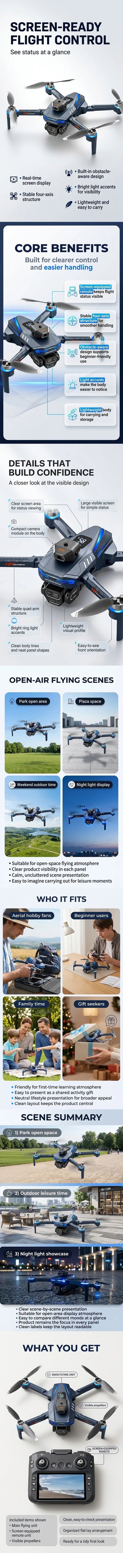 Foldable GPS Drone GT8 Professional 8K HD Dual Camera Helicopter Brushless Obstacle Avoidance Remote Control Quadcopter Aircraft
