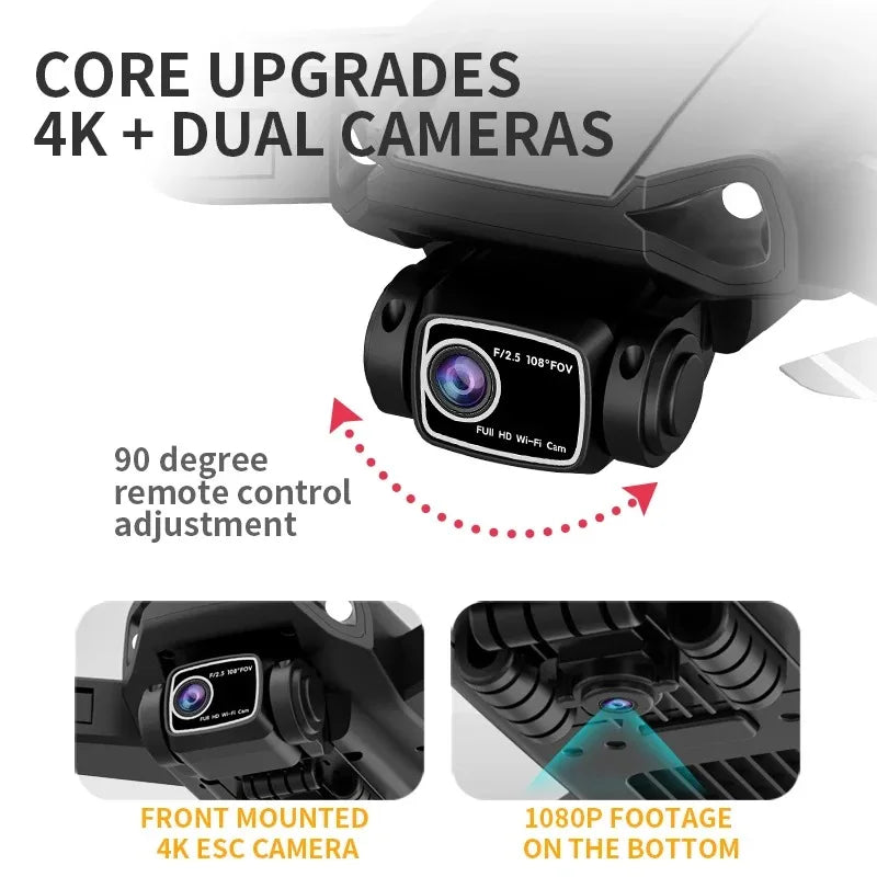 L900 Pro SE GPS Drone 4K Dual HD Camera 5G WIFI FPV Brushless Motor Optical Flow RC Quadcopter Professional Aerial Drones Toys