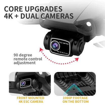 L900 Pro SE GPS Drone 4K Dual HD Camera 5G WIFI FPV Brushless Motor Optical Flow RC Quadcopter Professional Aerial Drones Toys