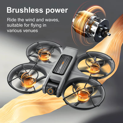 Professional Mini Drone S156 FPV 8K HD Camera Brushless Motor Obstacle Avoidance Foldable Quadcopter With LED Screen Remote