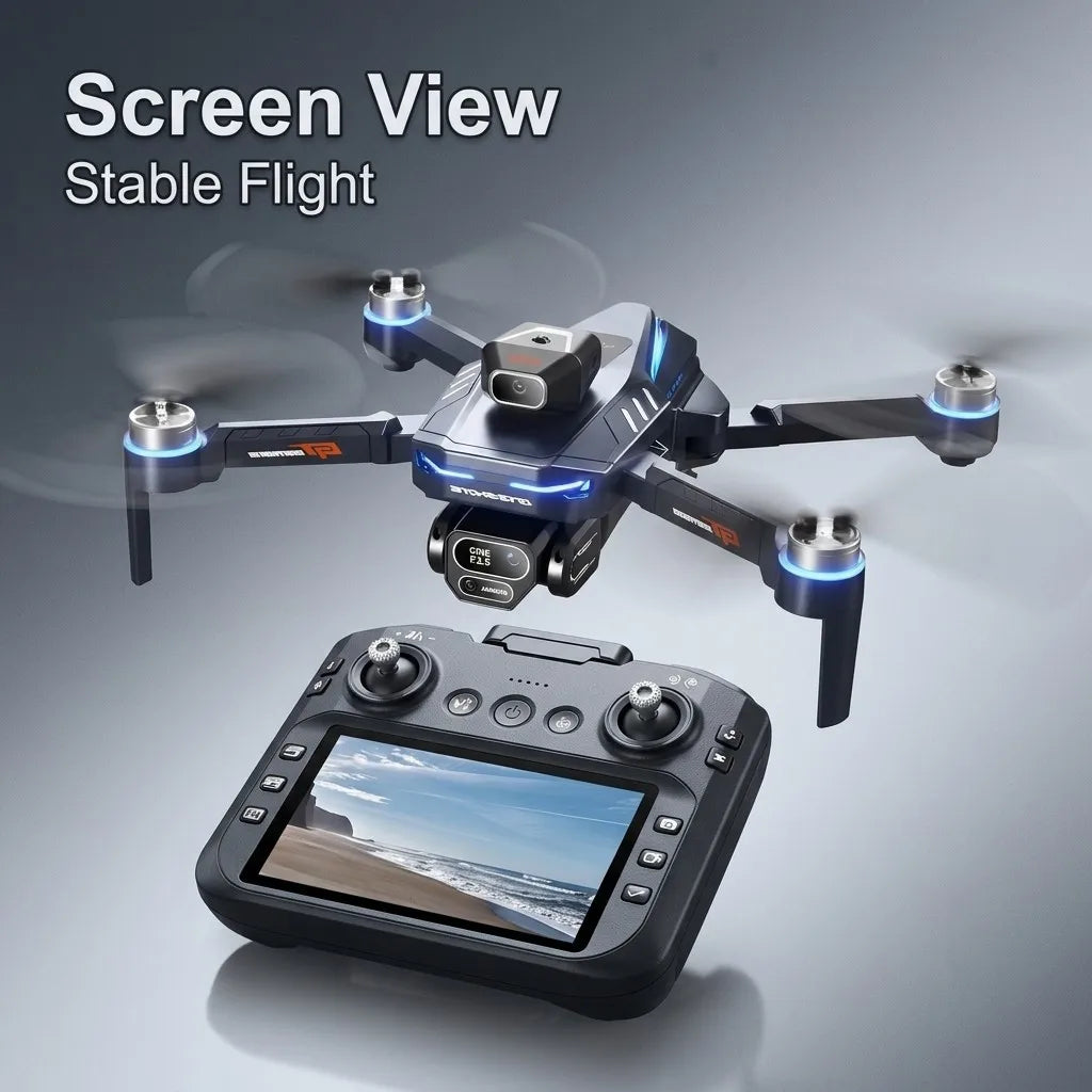 Foldable GPS Drone GT8 Professional 8K HD Dual Camera Helicopter Brushless Obstacle Avoidance Remote Control Quadcopter Aircraft