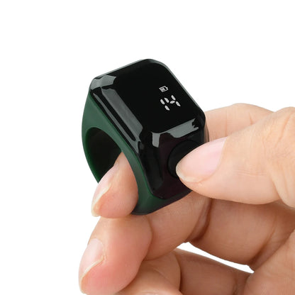 Smart Ring Counter Bluetooth Counting Ring APP Control 9999 4-digit Type-C Rechargeable Muslims Zikr Ring Prayer Finger Counter