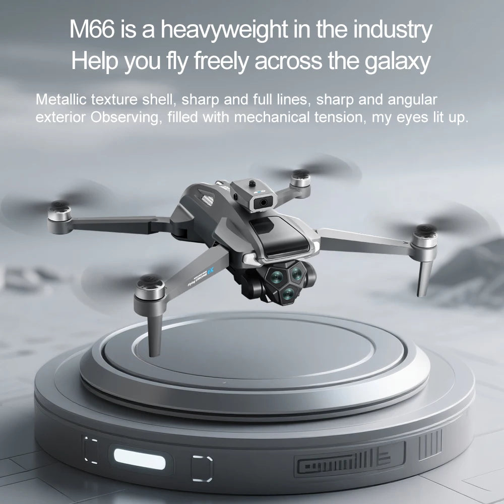 Foldable M66 RC Drone with 4.5in HD Foldable Screen,5G Smooth Image,Brushless Motor,Foldable Compact Quadcopter for Travel Aeri