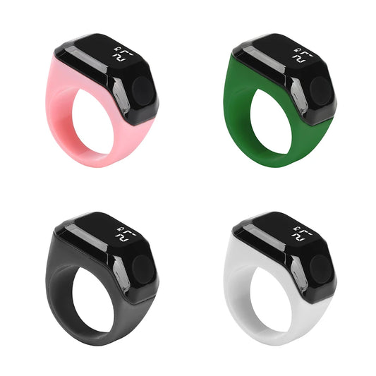 Smart app ring counter, portable OLED digital display Bluetooth counter, 0–9999 wearable counter, Type-C port