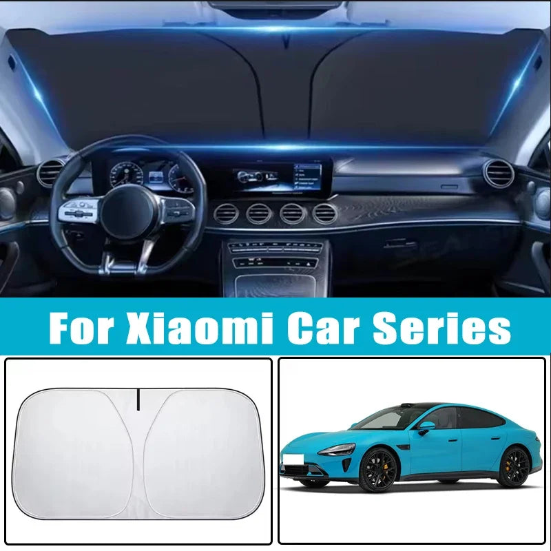 For Xiaomi SU7 SU7L YU7 YU7CT SU7 Max YU9 Pro Ultra Car Sun Visor Windshield Sunshade Heat Insulation Auto Accessories