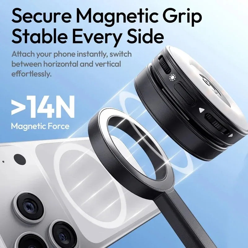 Original Ulanzi SK21 Magnetic Auto Open Tripod 8 Section Pole Extension For Phone Vlog Shooting Magnetic
