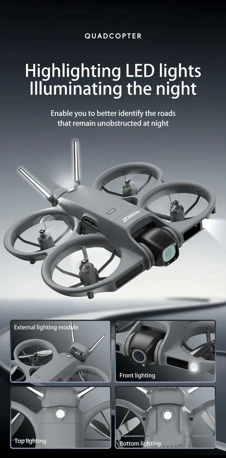 Xiaomi Z906 Drone 8K Aerial HD Intelligent Avoiding Obstacle with Larger Screen Remote Control Folding Brushless Power GPS Drone