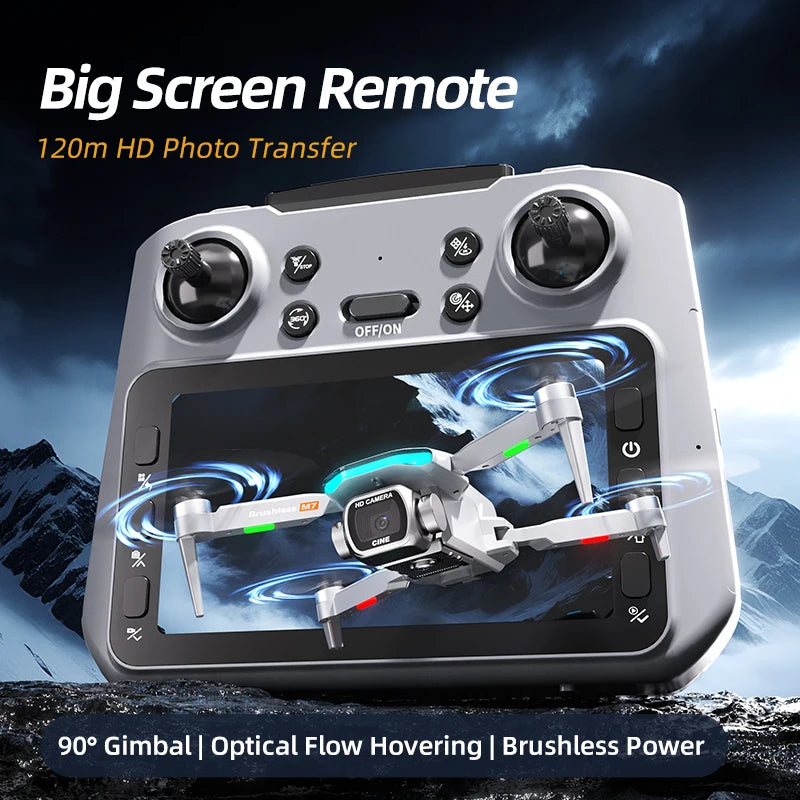 M7 Drone Brushless Motor Professional 8K HD Aerial Photography Obstacle Avoidance UAV Four-Rotor Helicopter Toys For Adults 2026