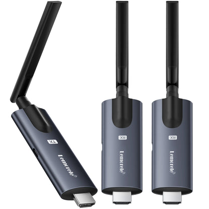 Lemorele 5G 200M Wireless HDMI Transmitter and Receiver Meeting Bluetooth Transmitter Audio for Laptop TV Projector Monitor Came