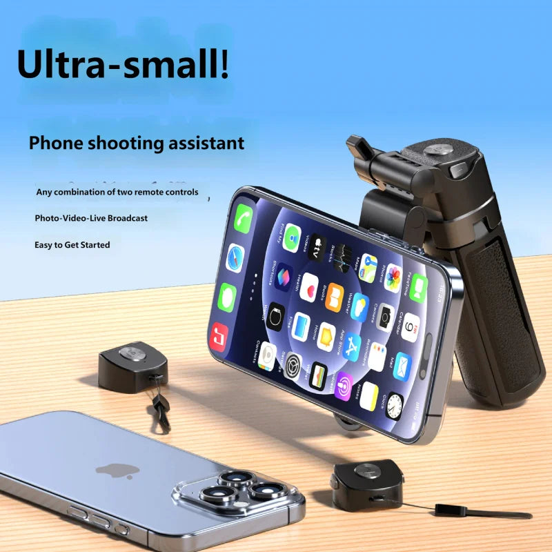 Magnetic Selfie Stick Tripod Anti-shake Extendable Phone Holder for Live Streaming Vlog Zoom Travel iPhone Samsung Android