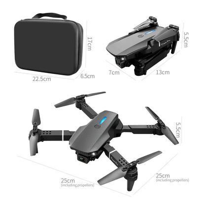 New Professinal With 1080P Wide Angle E88Pro RC Drone 4K Dual HD Camera Foldable RC Helicopter WIFI FPV Height Hold RC Toy Gifts