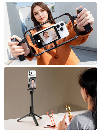 Ulanzi VM1 Vlog Selfie Monitor Screen for iPhone 17 16 15 Selfie Monitor Screen with Magnetic Ring Livestreaming Vlog Shots