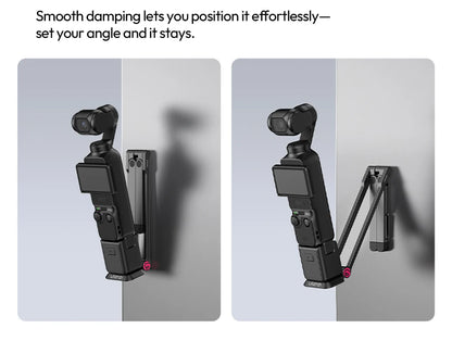 Ulanzi MA66 Magnetic Quick Release Tripod for DJI Pocket 3 Foldable Selfie Stick Handle Tripod with Hidden Hook for Travel