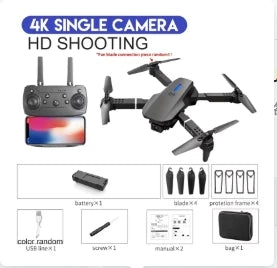 2025 E88 Professional HD 4K RC Drone Wide Angle Camera Foldable Helicopter Quadcopter Aircraft Kid Gift Toys By KBDFA