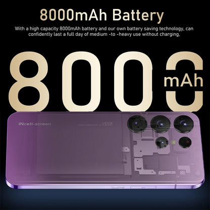 2026 New Hot S24 Pro original global version HQ intelligent 4G 5G Snapdragon 8 Gen4 8000mAh battery dual card dual standby