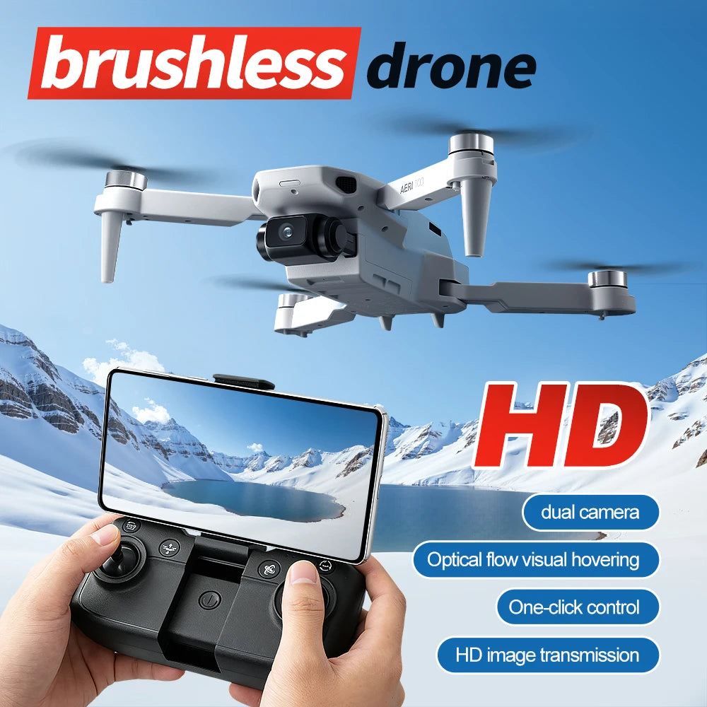 Aeri100 VR 8K Professional Drone With HD Camera 3-Axis Gimbal GPS Dron Brushless 5G WIFI Screen Remote Control RC Quadcopter Toy