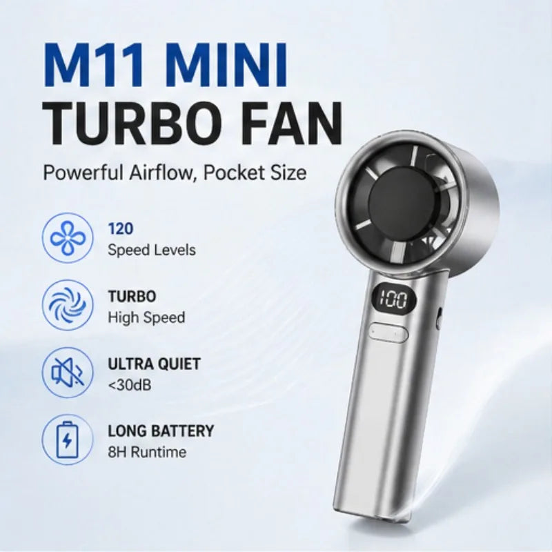 Xiaomi 100 Speed Adjustment Fan For Men Women Portable Bladeless Desktop Fans Rechargeable Instant Cooling Mini Handheld