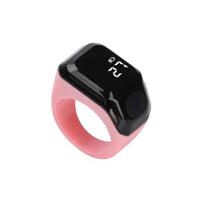 Digital Ring Counter Bluetooth APP Control OLED Display Silent Touch Type-C Rechargeable Muslims Ring Prayer Finger Counter