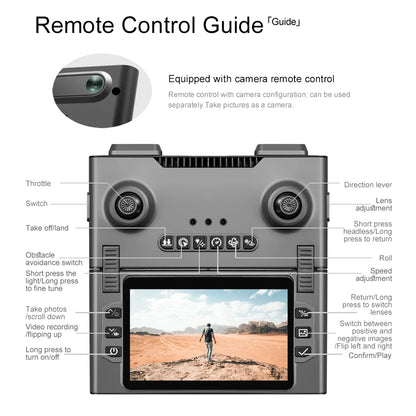 Foldable M66 RC Drone with 4.5in HD Foldable Screen,5G Smooth Image,Brushless Motor,Foldable Compact Quadcopter for Travel Aeri