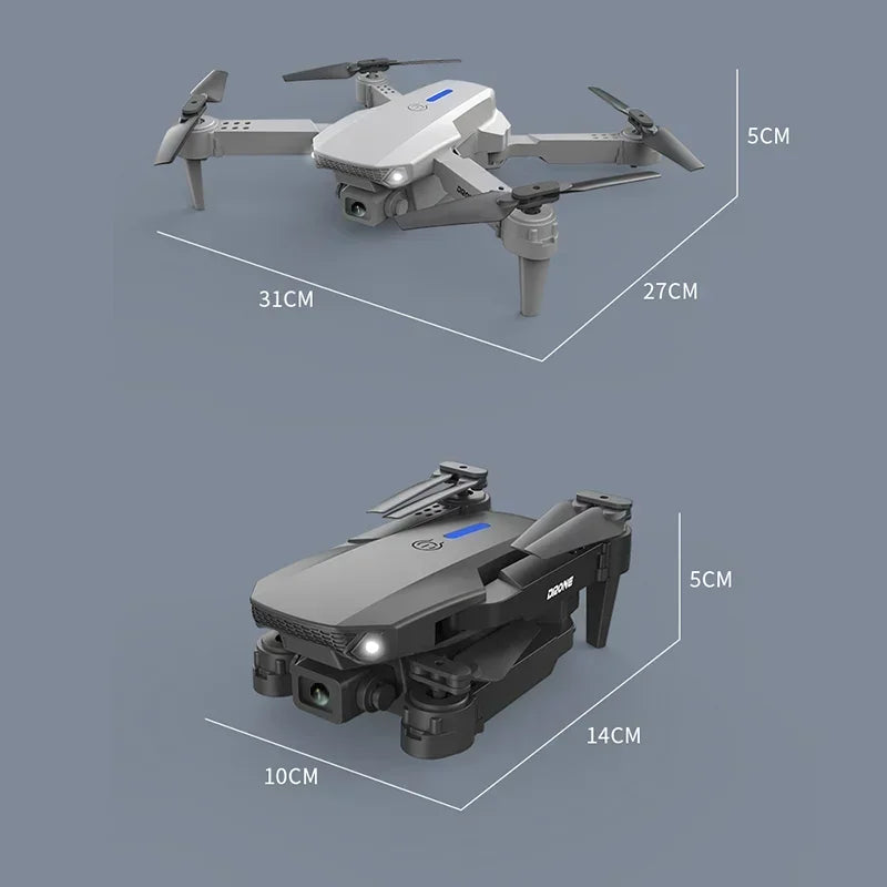 Foldable New E88 Pro RC Drone With 4K Professional 1080P Wide Angle Dual HD Camera WIFI FPV Quadcopter Height Hold
