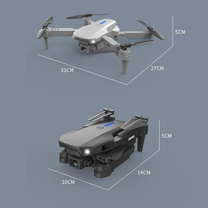 Foldable New E88 Pro RC Drone With 4K Professional 1080P Wide Angle Dual HD Camera WIFI FPV Quadcopter Height Hold