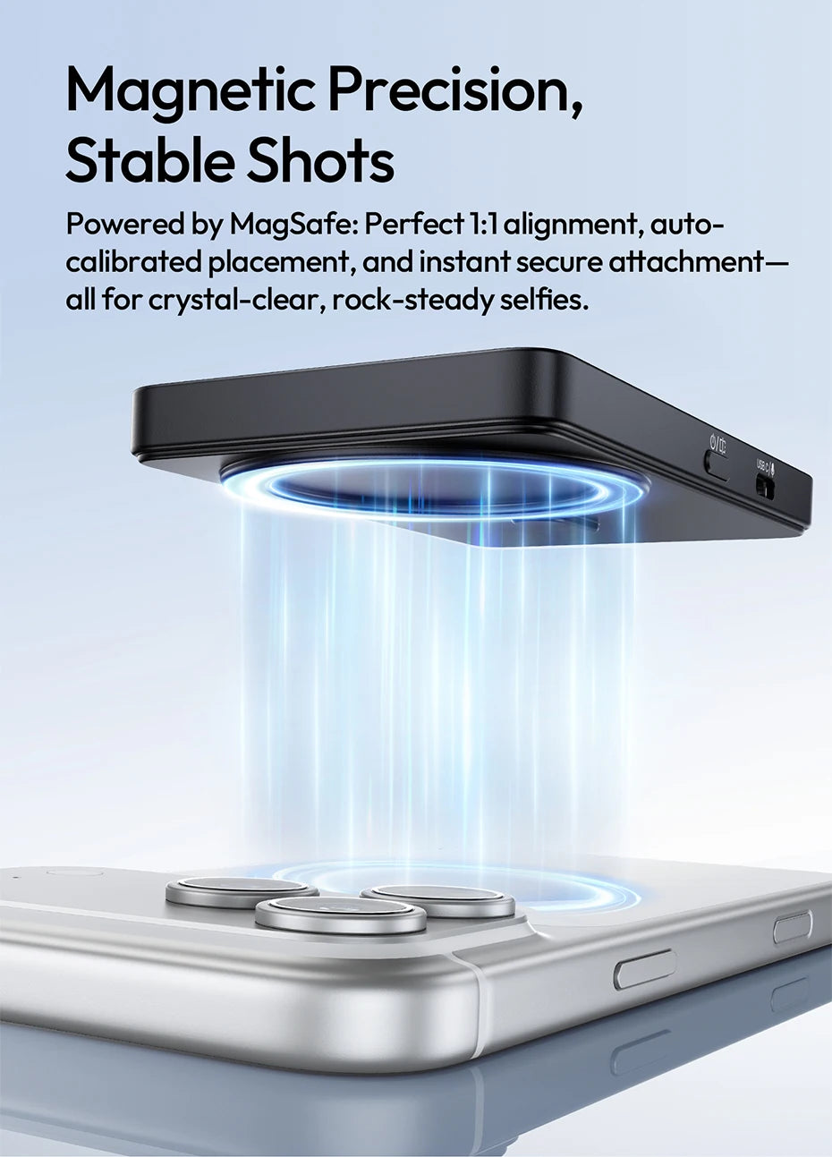 Ulanzi VM1 Vlog Selfie Monitor Screen for iPhone 17 16 15 Selfie Monitor Screen with Magnetic Ring Livestreaming Vlog Shots