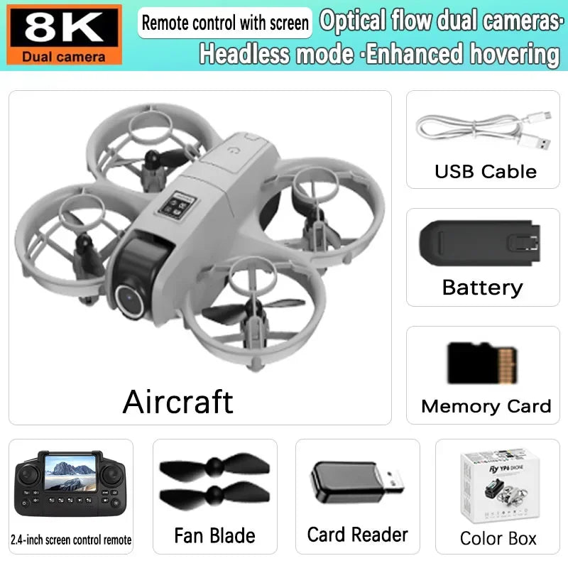 GPS Professional 8K High-Definition Aerial Photography Drone, High-Definition Four-Axis Camera Remote Control Aircraft YP6, 2.4G