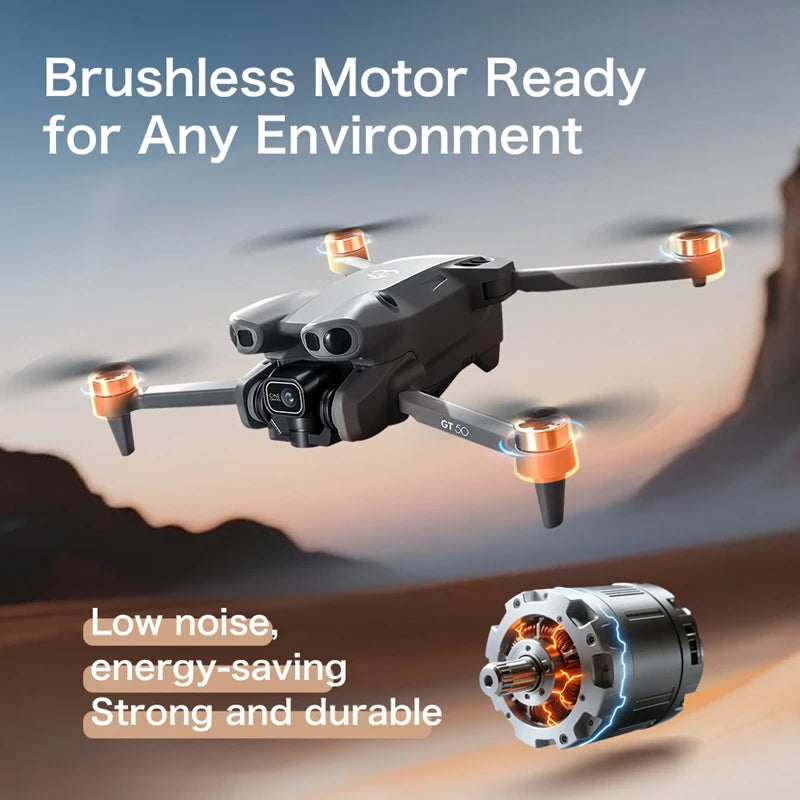 Lenovo GT50 Drone Professional 8K HD Camera 5G Brushless Motor Aerial Photography Optical Flow with Screen RC Quadcopter 2026