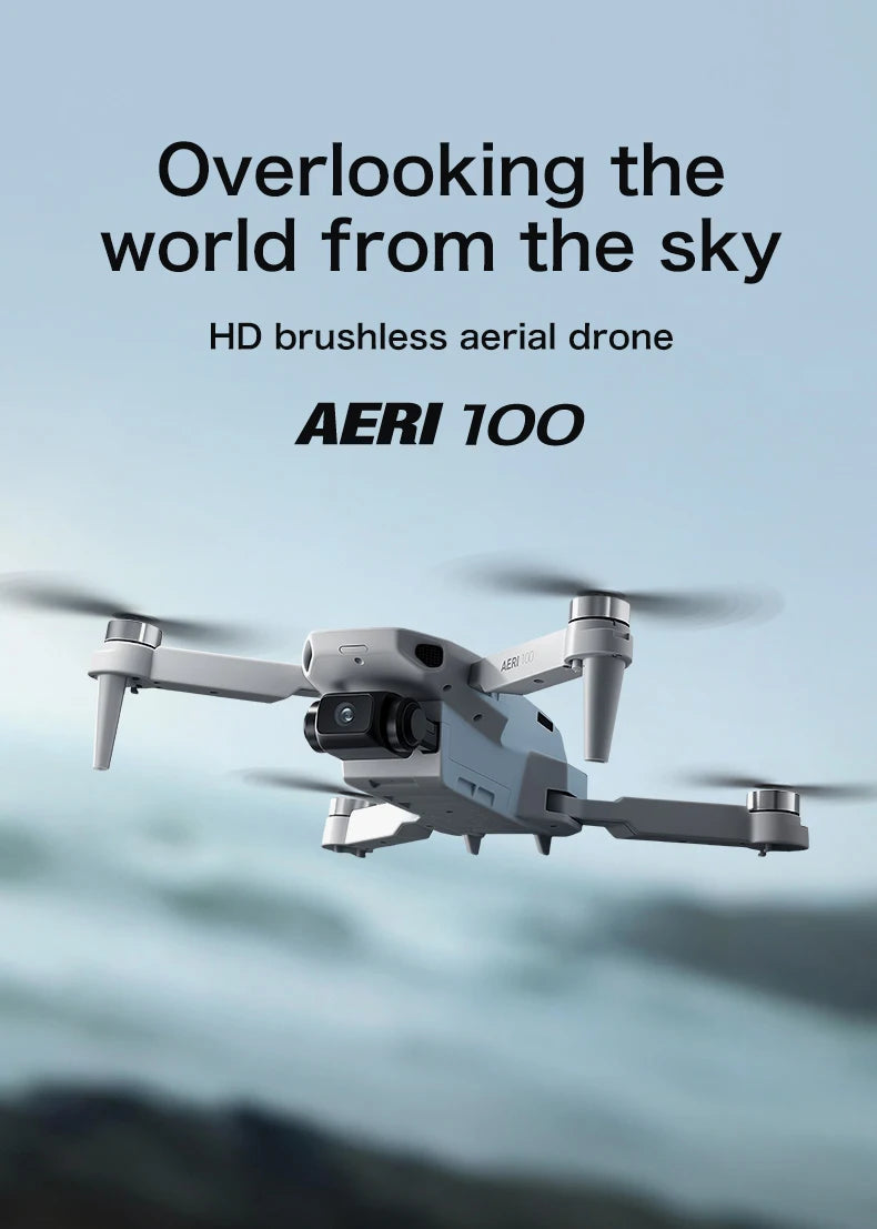 Aeri100 VR 8K Professional Drone With HD Camera 3-Axis Gimbal GPS Dron Brushless 5G WIFI Screen Remote Control RC Quadcopter Toy