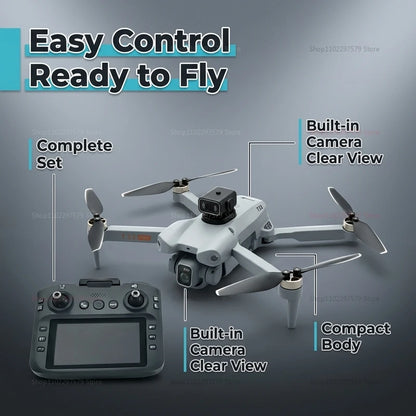 T33 New GPS Folding Drone 4,5" Screen 25 Min Battery 8K Movie Camera Optical Flow Position Aircraft Obstacle Avoidance Brushless