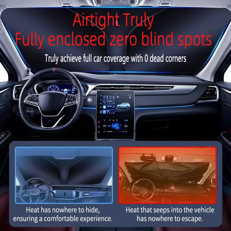 For Xiaomi YU7 MX11 2025~2026 Car Front Windshield Sunshade Fold Shade UV Shade Solar Sun Shade Privacy Curtain Car Accessories