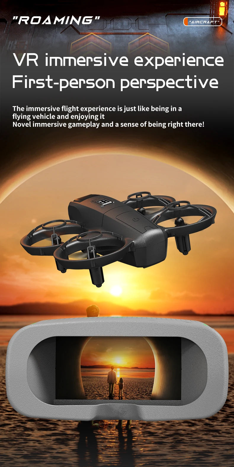 2026New X228 VR Drone 8K HD Optical Flow Hovers Headless Mode Helicopter 360° Flip Quadcopter Toys Mini Drone Fors Kid Toy Gifts
