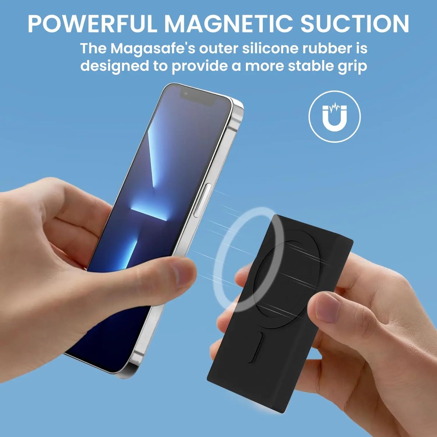 Magnetic Phone Projector Screen Android iPhone Rear Camera Selfie for Vlog Live Stream Video Recording Smart Monitor Accessory