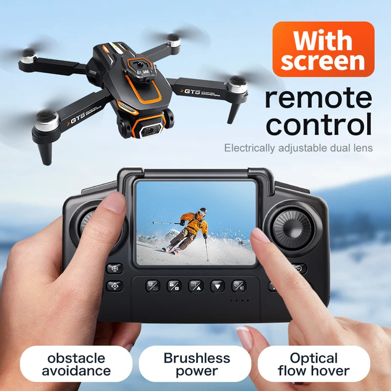 New GT5 Drone 360° Obstacle avoidance 8K Professional WIFI Aerial Photography Brushless Motor Foldable Quadcopter Dron Toys 2026