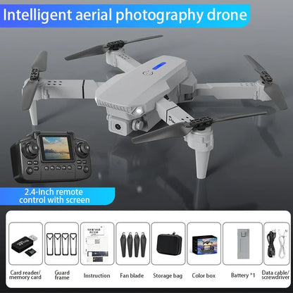 New Professinal With 1080P Wide Angle E88Pro RC Drone 4K Dual HD Camera Foldable RC Helicopter WIFI FPV Height Hold RC Toy Gifts